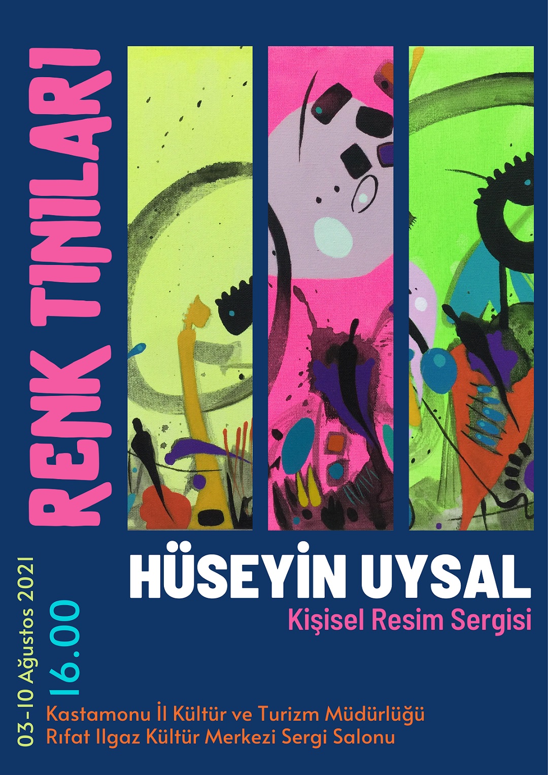 Sergi Afişi Baskı Hüseyin UYSAL küçük boyutlu