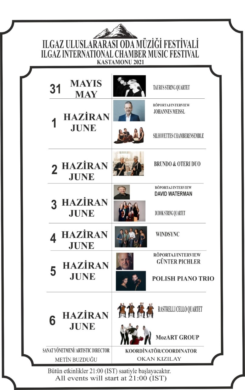 Ilgaz Uluslararası Oda Müziği Festival Programı