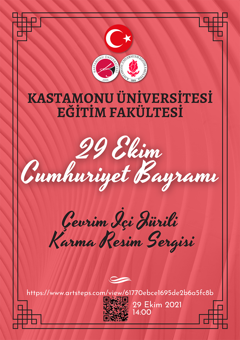 29Ekim Cumhuriyet bayrami afis