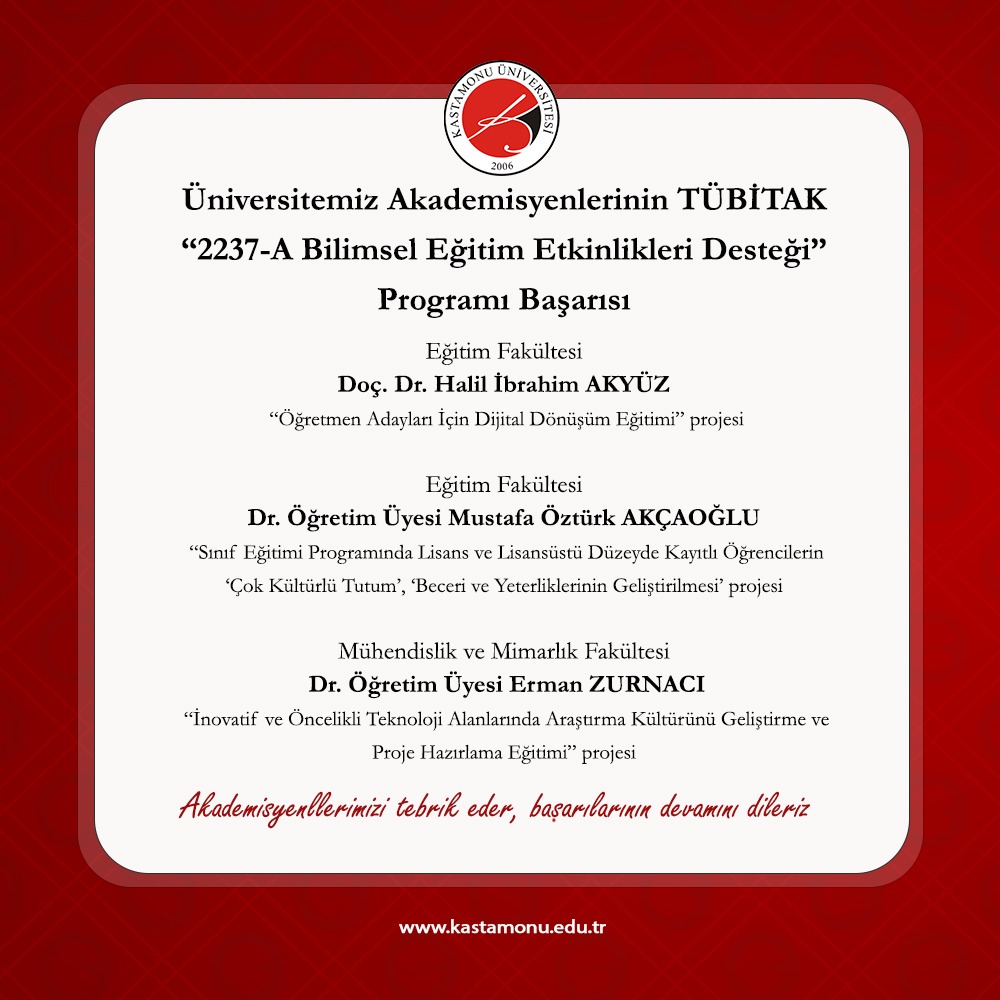 TUBİTAK2237 A