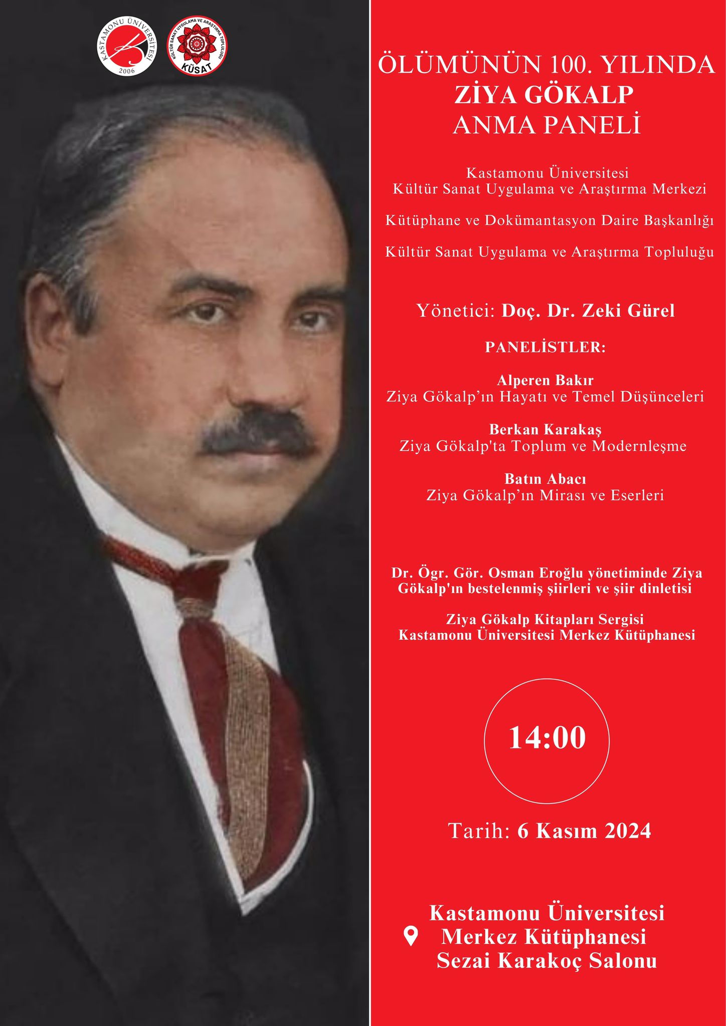Ölümünün 100. Yılında Ziya Gökalp Anma Paneli