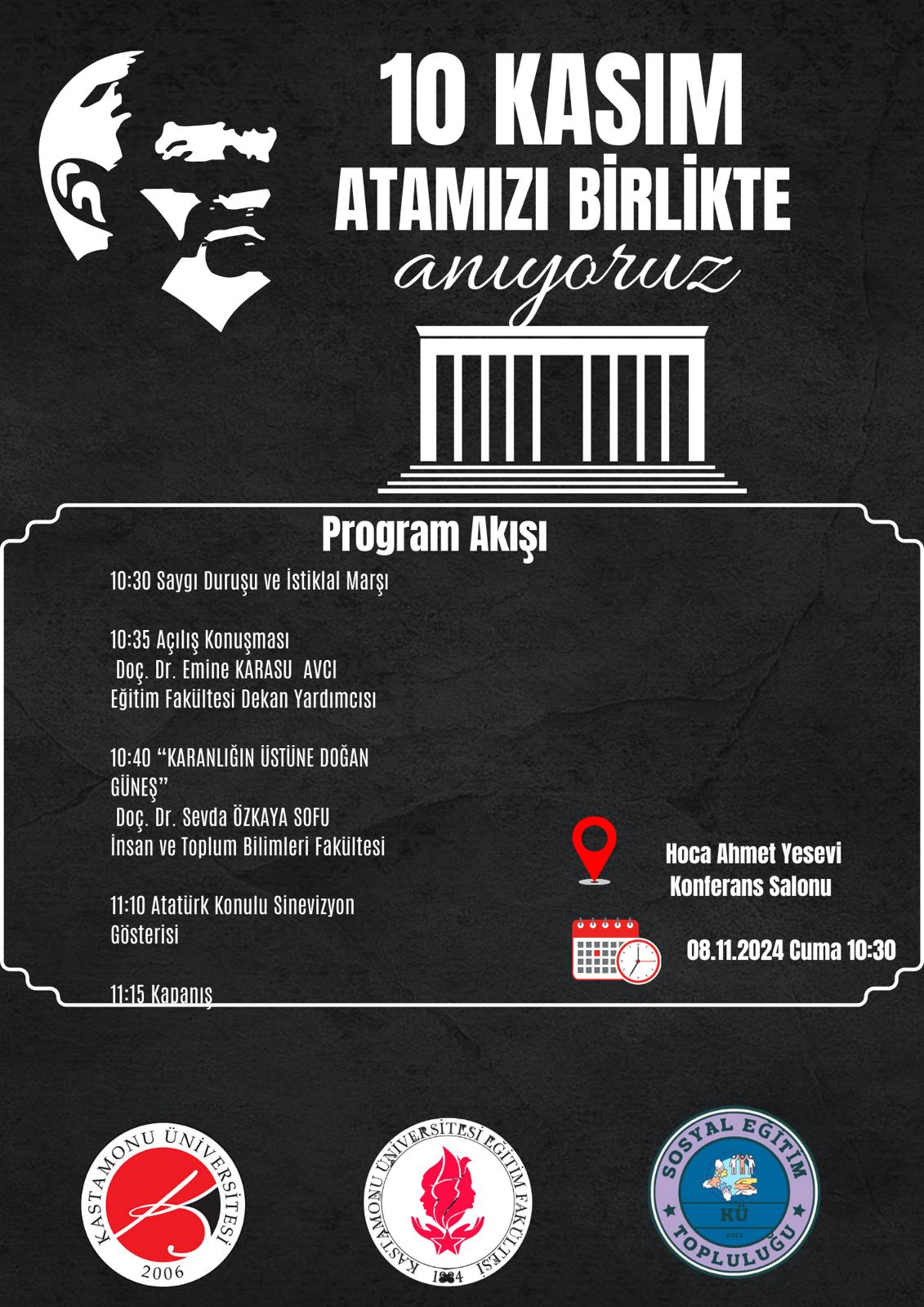 10 Kasım Atamızı Birlikte Anıyoruz