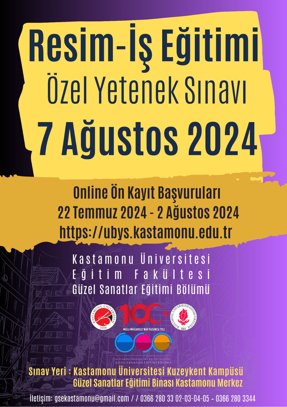Resim-İş Eğitimi Özel Yetenek Sınavı