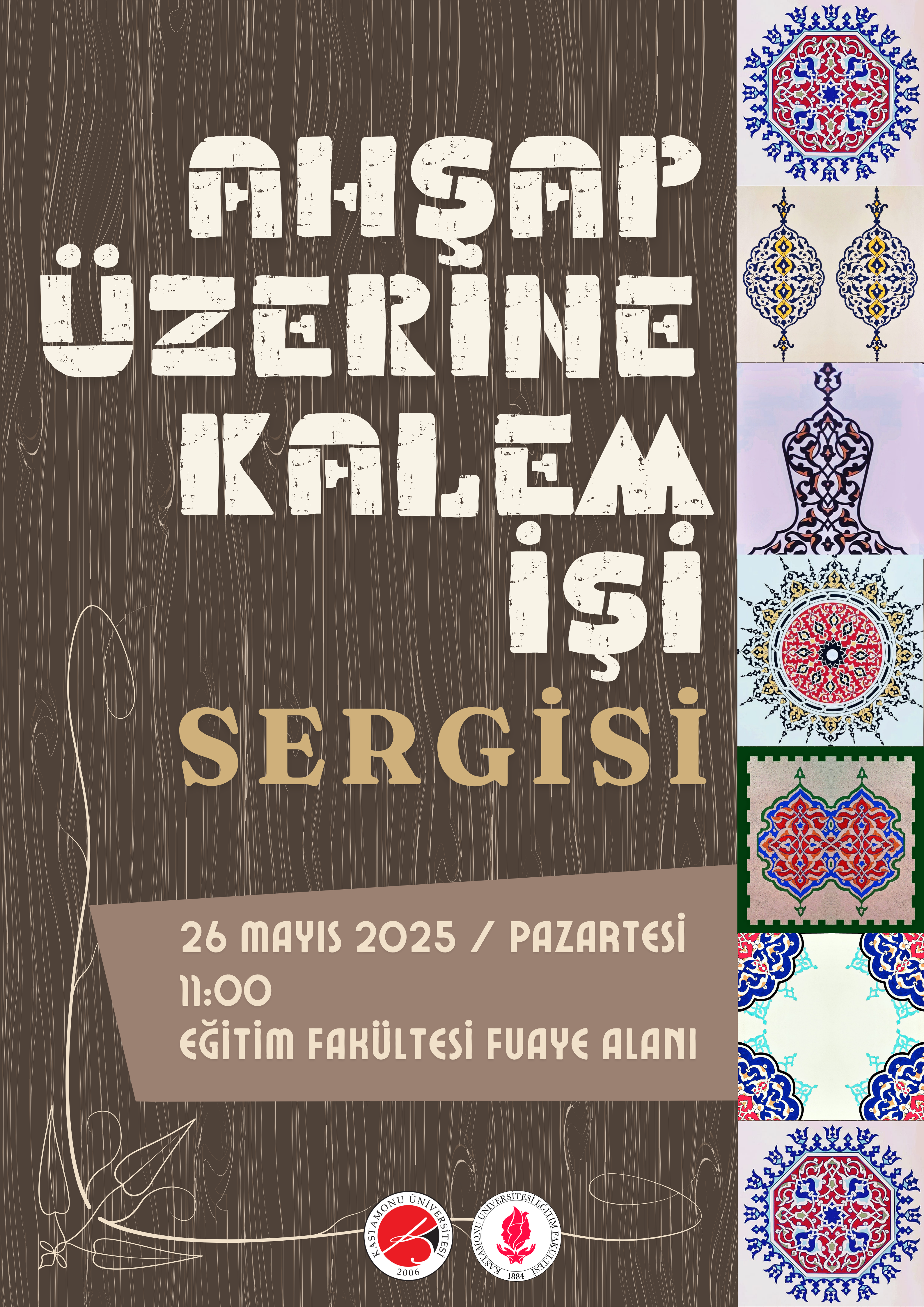 Ahşap Üzerine Kalem İşi Sergisi