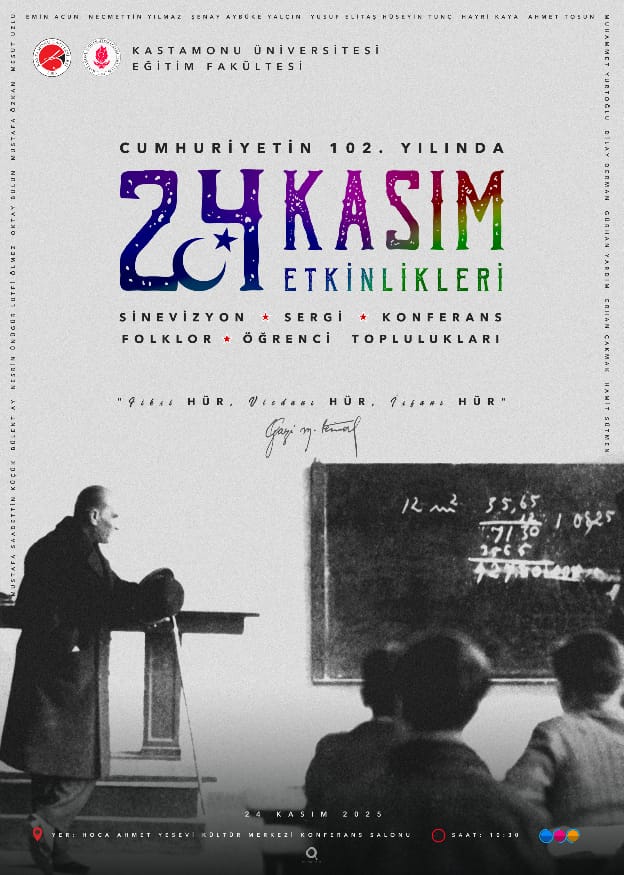 ''Cumhuriyetin 102. Yılında 24 Kasım Etkinlikleri'' Gerçekleştirilecektir