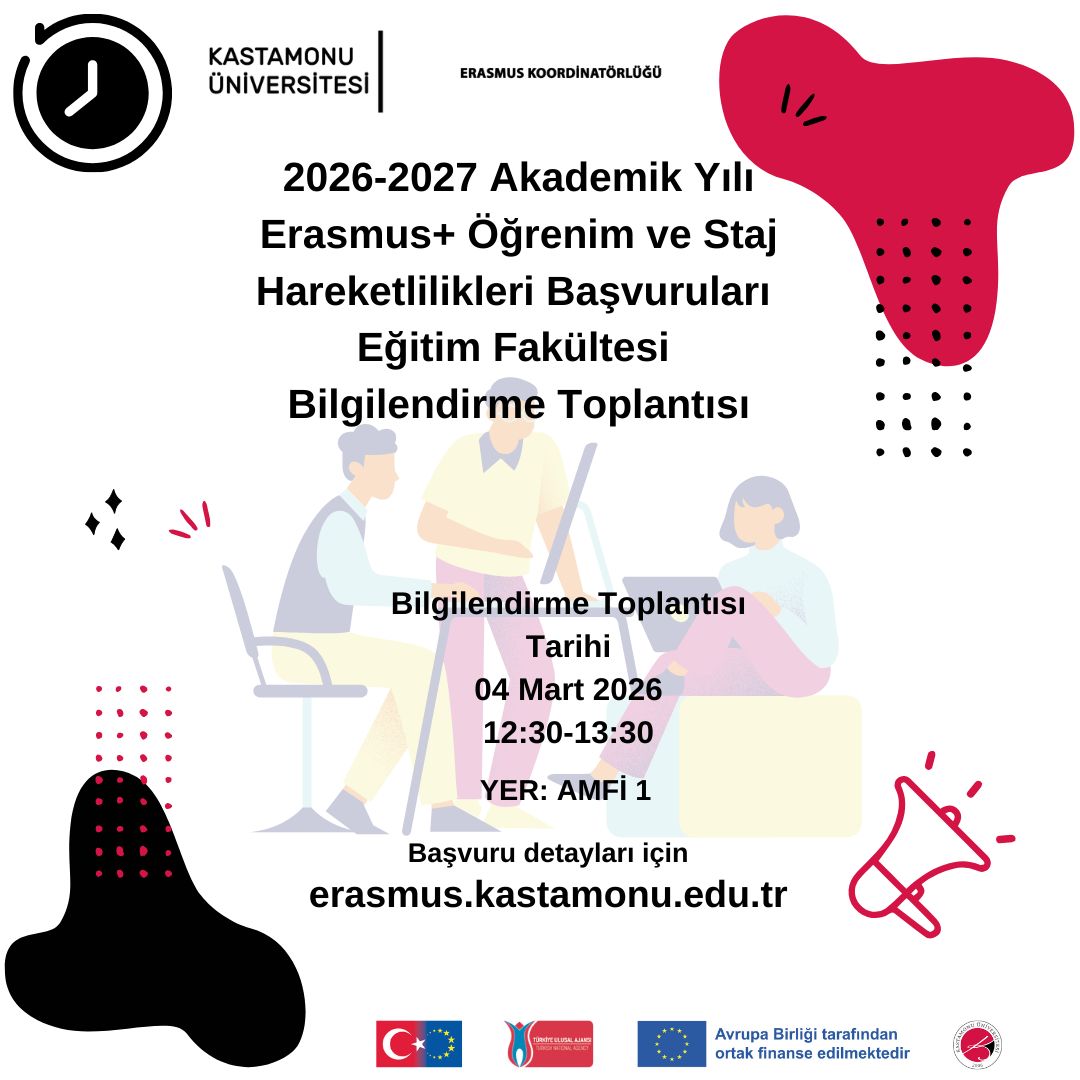 2026-2027 Erasmus+ Öğrenim ve Staj Hareketlilikleri Bilgilendirme Toplantısı