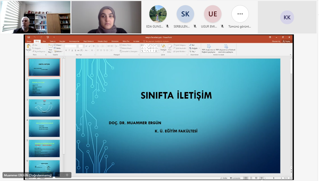 Eğiticilerin Eğitimi Programı Kapsamında “Öğrenci-Öğretim Elemanı Arasındaki Etkili İletişim Becerilerinin Geliştirilmesi” Eğitimi Gerçekleştirildi