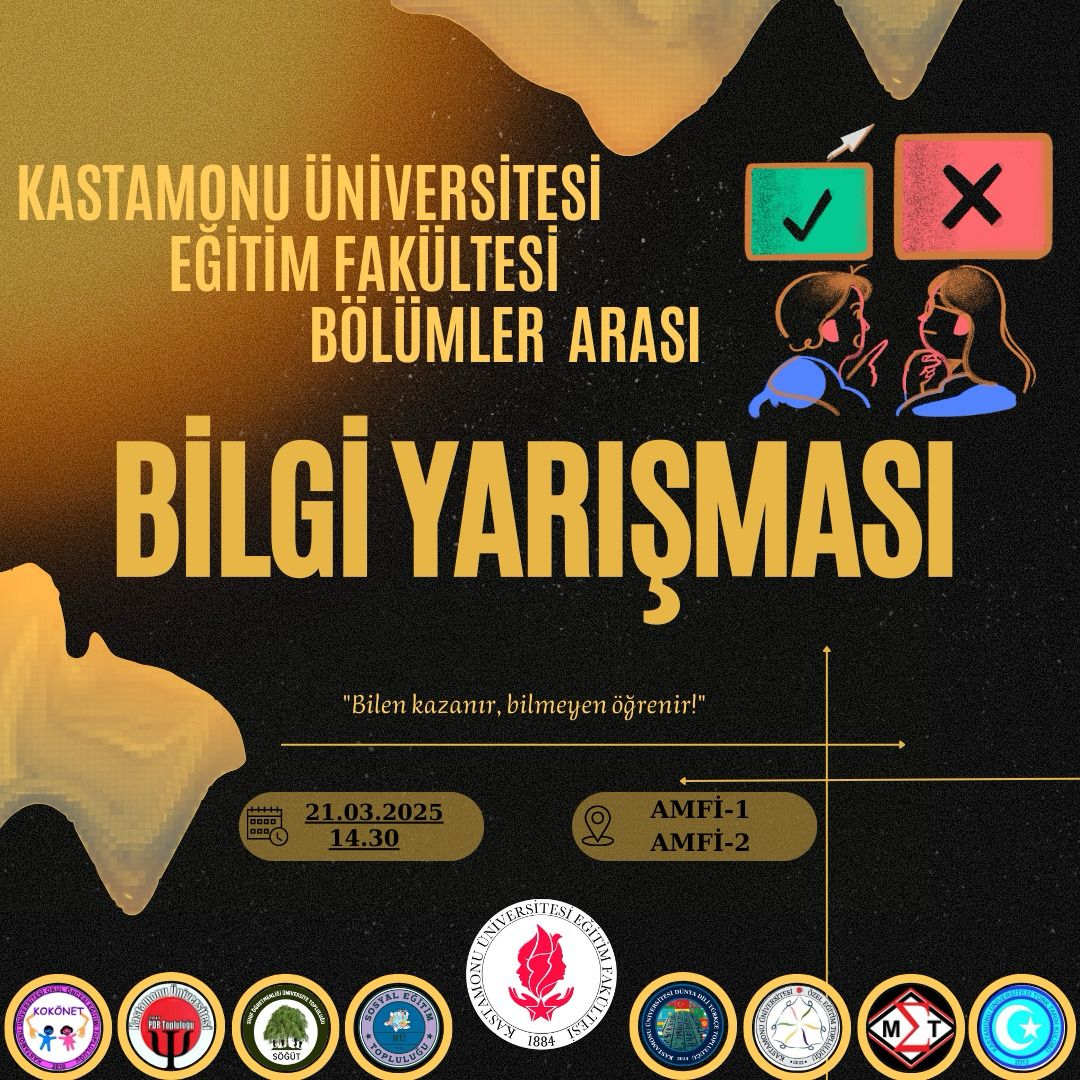 Fakültemizde Bölümler Arası Bilgi Yarışması Düzenlenecektir