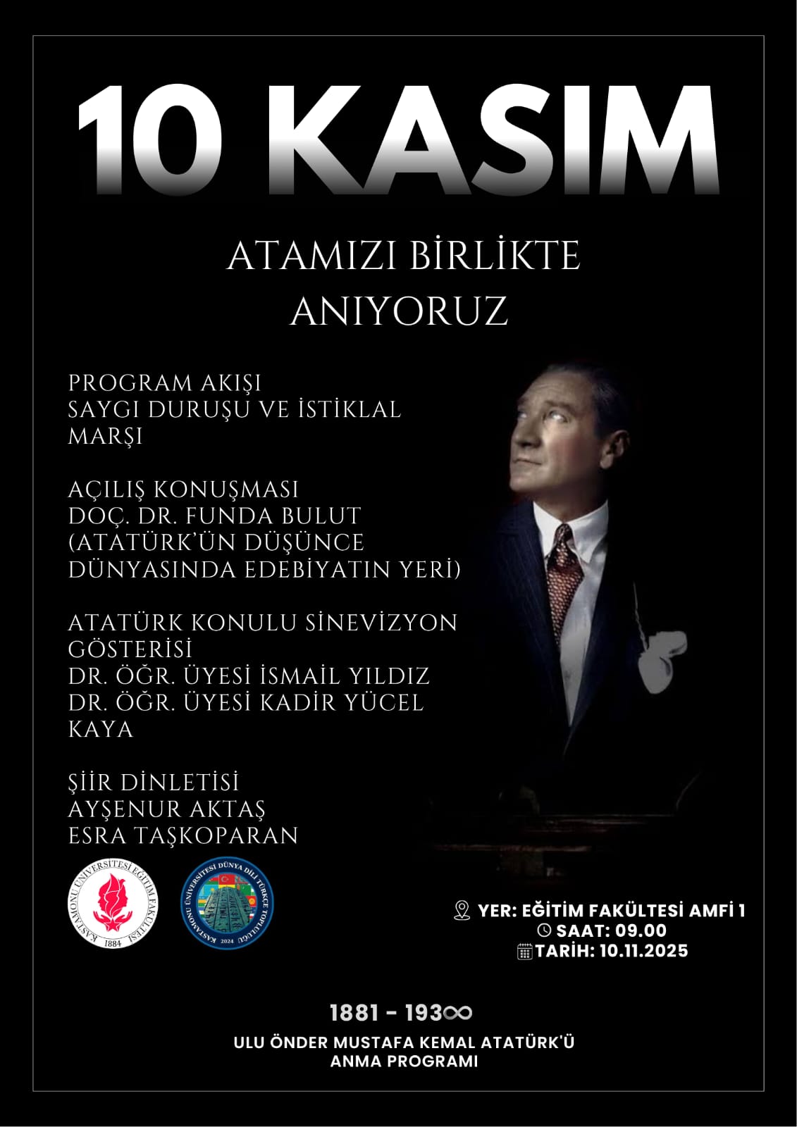 10 Kasım: Atamızı Birlikte Anıyoruz