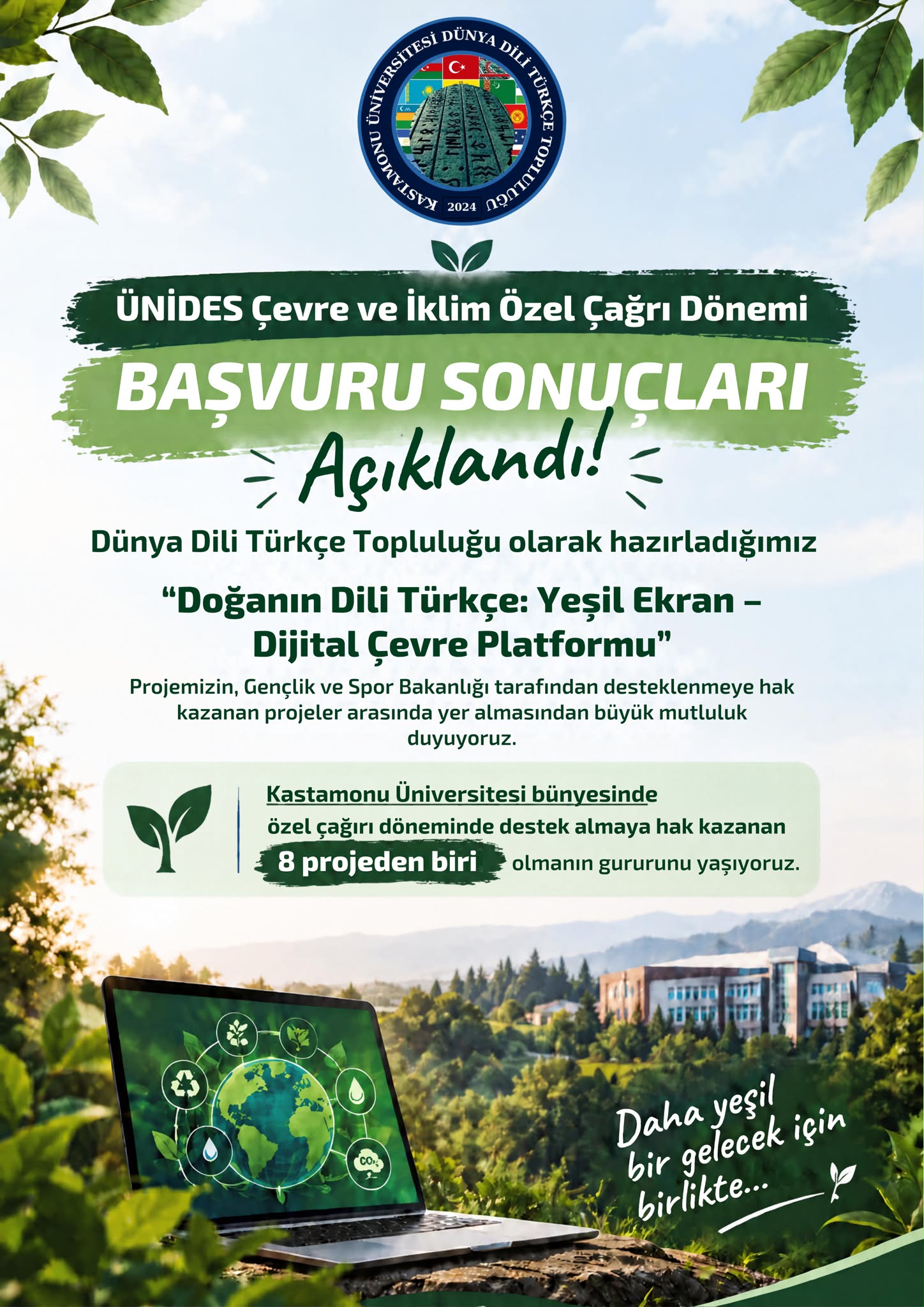 Eğitim Fakültesi Öğrenci Topluluklarından ÜNİDES “Çevre ve İklim” Özel Çağrısına İki Proje Desteği